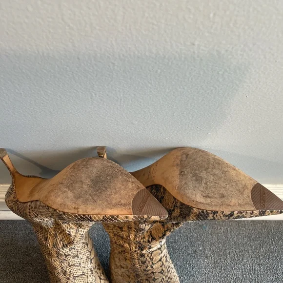 Jimmy Choo Snakeskin Leather Tall boots - Picture 8 of 11